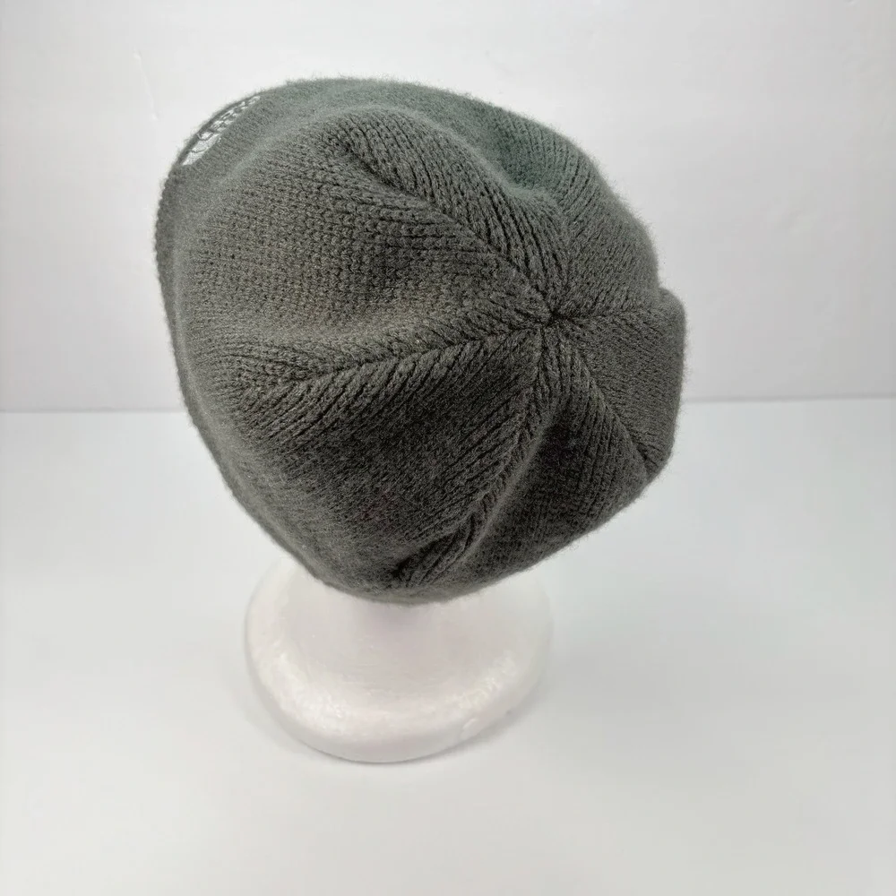 The North Face Gray Knit Fleece Lined Beanie Hat Unisex One Size Outdoor